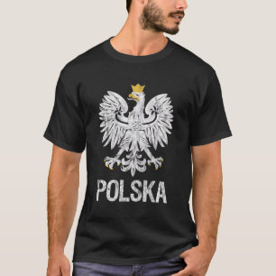 Camiseta Polska Eagle Vintage Style Polônia Orgulho Polonês