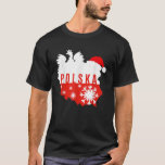 Camiseta Polska Flag Eagle Country Pride Santa Hat Christma<br><div class="desc">Polska Flag Eagle Country Pride Santa Hat Natal</div>