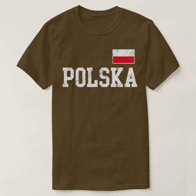 Camiseta Polska Flag Polônia Polonesa Family Vintage Distre (Frente do Design)