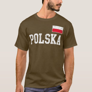 Camiseta Polska Flag Polônia Polonesa Family Vintage Distre