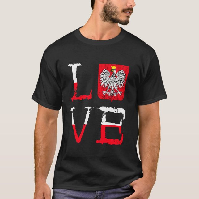 Camiseta Polska Love Polônia Lover polonês Águia Orgulho Po (Frente)
