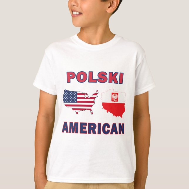 Camiseta Polski American Map (Frente)