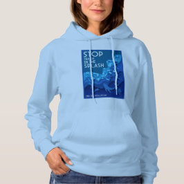Camiseta Poluição no mar de ponta