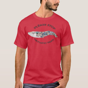 Camiseta Poluição por baleias azuis