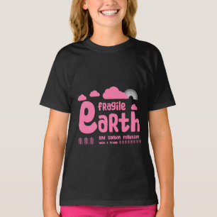Camiseta Poluição por carbono Terra Frágil Ecologia T