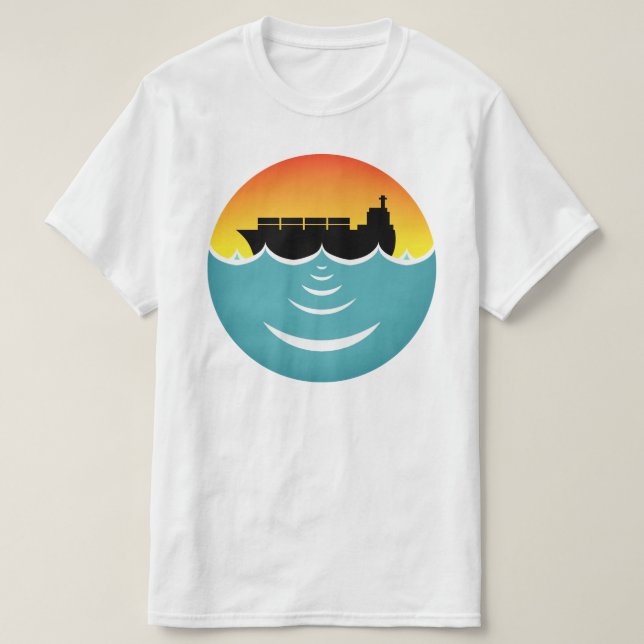 Camiseta poluição sonora dos oceanos (Frente do Design)