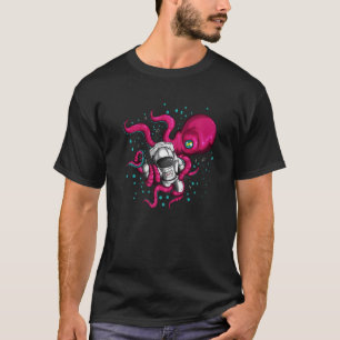 Camiseta Polvo Alien Segura Astronauta Cosmonauta Peixe Esp
