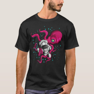 Camiseta Polvo Alien Segura Astronauta Cosmonauta Peixe Esp