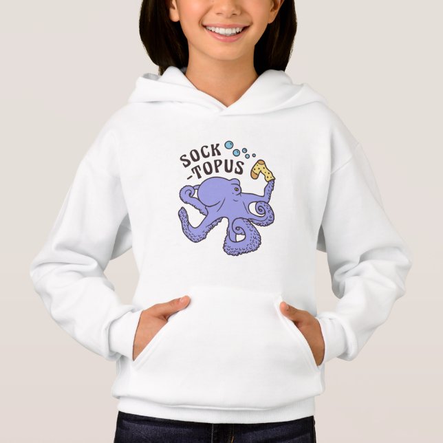 Camiseta Polvo Azul Socktopus Com Meia Meme Engraçado (Frente)