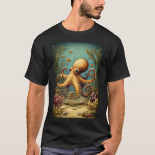 Camiseta Polvo cercado por vida marinha