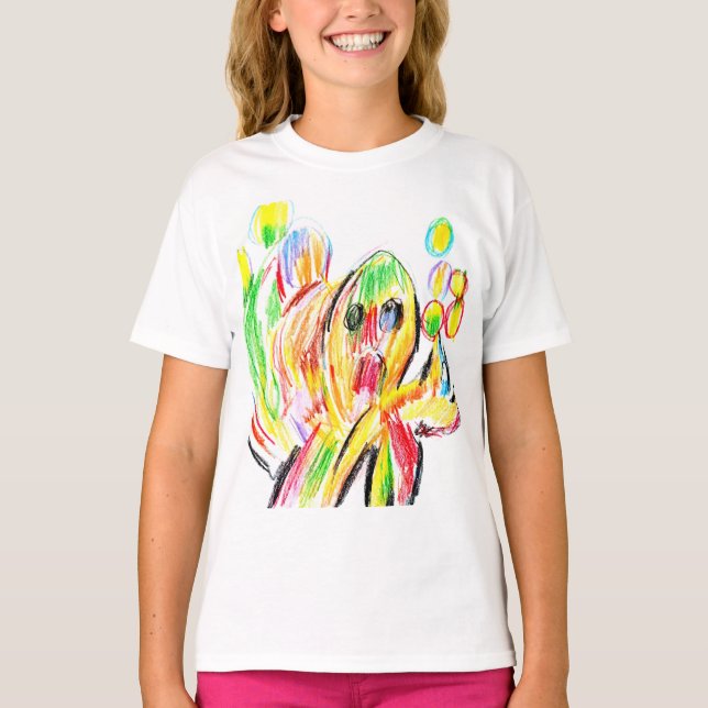 Camiseta Polvo colorido  (Frente)