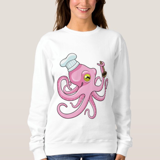 Camiseta Polvo como Cozinheiro com colher de pau (Frente)