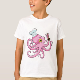 Camiseta Polvo cozido com colher de madeira