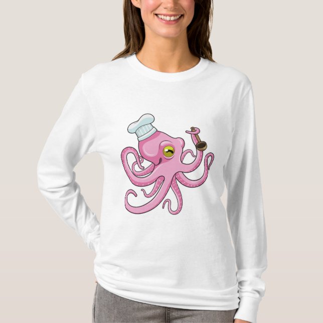 Camiseta Polvo cozido com colher de madeira (Frente)