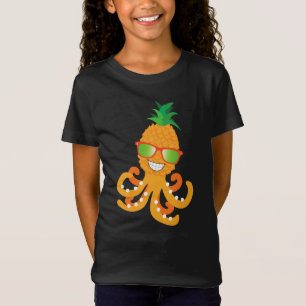 CAMISETA POLVO DE ABACAXI TROPICAL EXÓTICO SORRIDENTE ENGRA