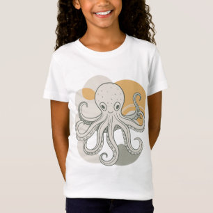 Camiseta Polvo de desenho animado. Polvo-marinho