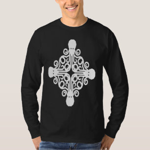 Camiseta Polvo de Geometria Criatura Marinha & Aquário de Á