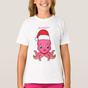 Camiseta Polvo feliz bonito vestindo o desenho do chapéu d
