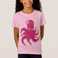 Polvo feminino cor-de-rosa bonito