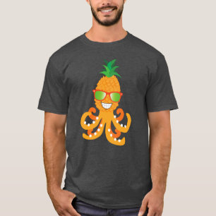 CAMISETA POLVO FUNNY SORRIDENTE EXÓTICO TROPICAL ABACAXI