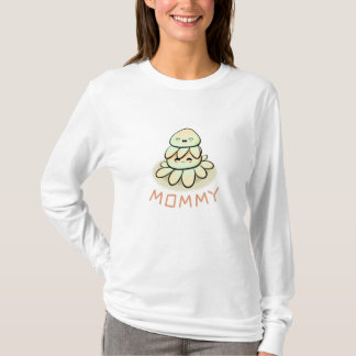 Camiseta polvo kawaii, mãe e filho