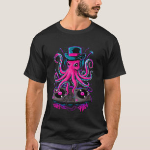 Camiseta Polvo Kraken DJ Techno Trance EDM House Música Fe