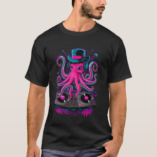 Camiseta Polvo Kraken DJ Techno Trance EDM House Música Fe