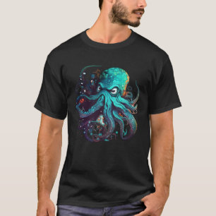 Camiseta Polvo Kraken Velejando Oceano 1