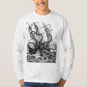 Camiseta Polvo monstruoso ataca navio