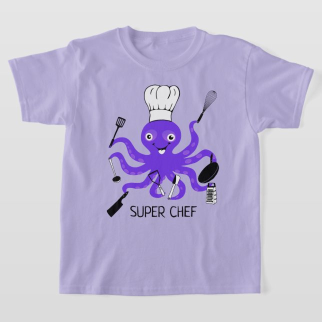 Camiseta Polvo Puro Super Chef com Gadgets de Cozinhar (Postura )