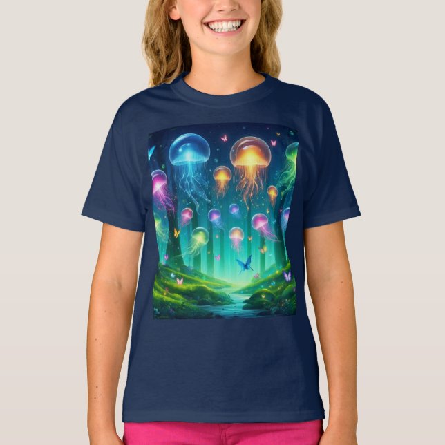 Camiseta Polvos coloridos e voadores (Frente)