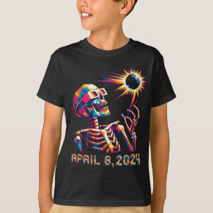 Camiseta Poly Total Eclipse 8 de abril de 2024 Esqueleto