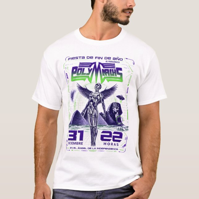 Camiseta Polymarchs High Energy Retro dos anos 80. (Frente)