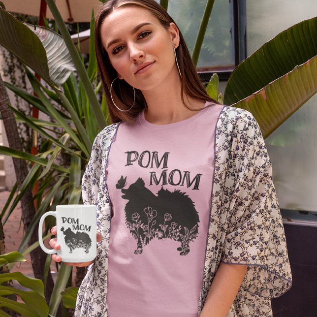 Camiseta Pom Mãe Pomerânia Cão-Lover (Criador carregado)