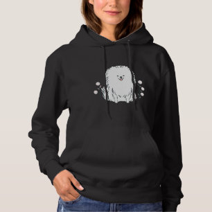 Camiseta Pom Pom Puppy Dog Pomeranian White