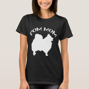 Camiseta Pom Pomeraniano Cão-Pão-Pêmbolo Mãe Mamãe Pôr Love