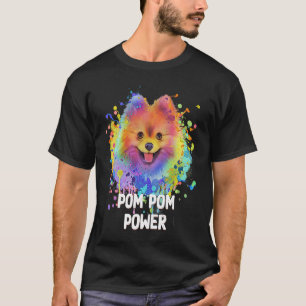 Camiseta Pom Power Pomeranian Humor Toy Brey Animal P
