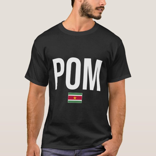 Camiseta Pom Suriname de Pó Surinamês (Frente)