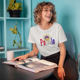 Camiseta Pomalo - Relaxação Croata com Sol e Arco-íris