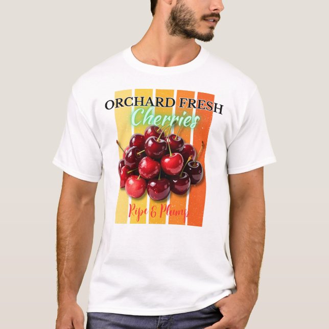 Camiseta Pomar Cerejas Frescas - Ripe e Bomba (Frente)
