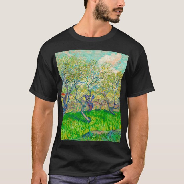 Camiseta Pomar Vincent van Gogh em Blossom (Frente)