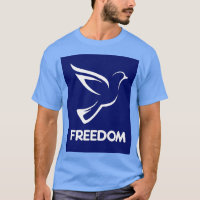 Pomba branca de liberdade