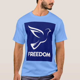 Camiseta Pomba branca de liberdade