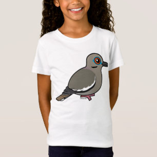 Camiseta pomba Branco-voada