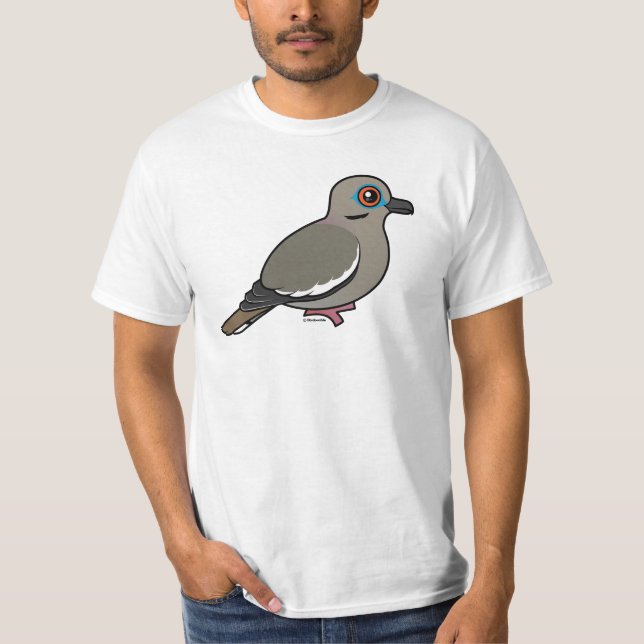Camiseta pomba Branco-voada (Frente)