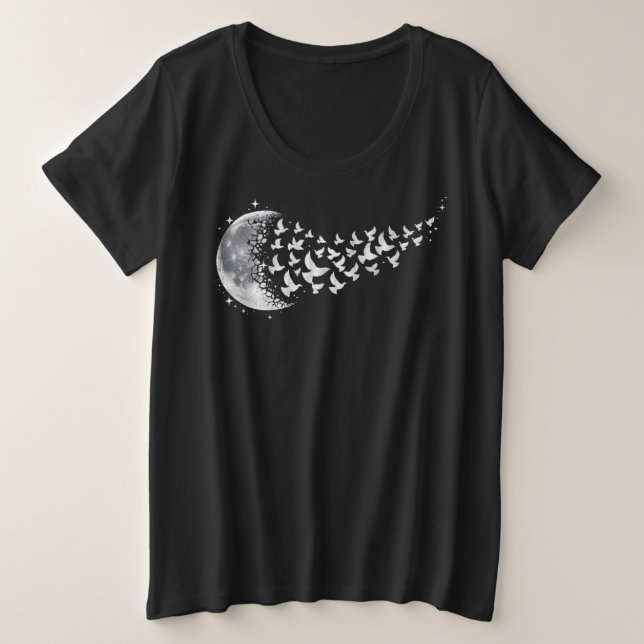 Camiseta pomba-da-lua (Frente do Design)