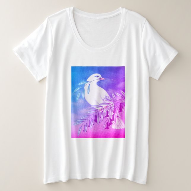Camiseta Pomba da paz (Frente do Design)