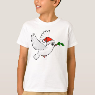 Camiseta Pomba da paz do papai noel