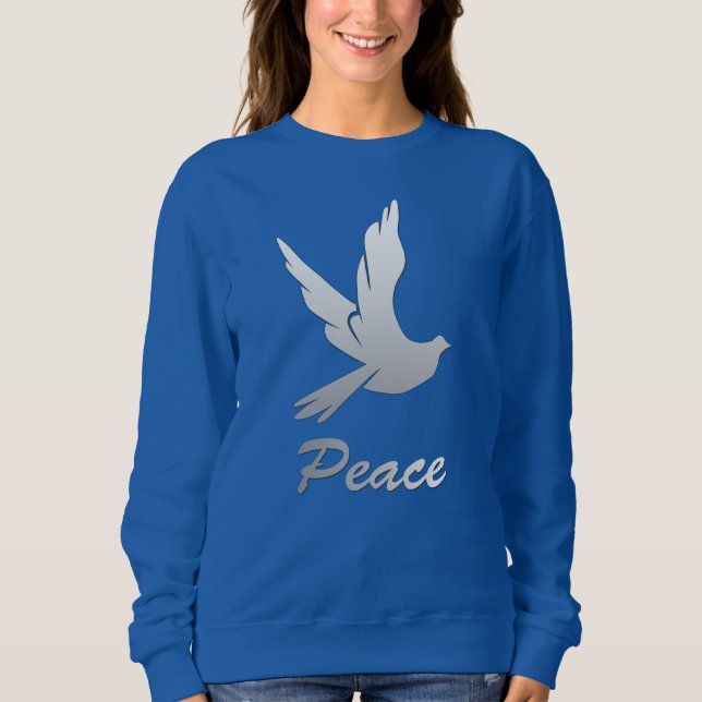 Camiseta Pomba da Paz Gradiente Prata (Frente)