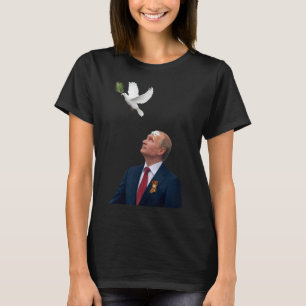 Camiseta Pomba da Paz Pare Puck Futin Fora das Mãos da Ucrâ